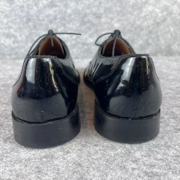 Stacy Adams Mens Size 10M Black Patent Leather Dress Tuxedo Oxford Gala Shoes main image 4